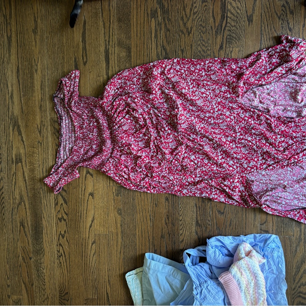Floral Pink Maxi Dress